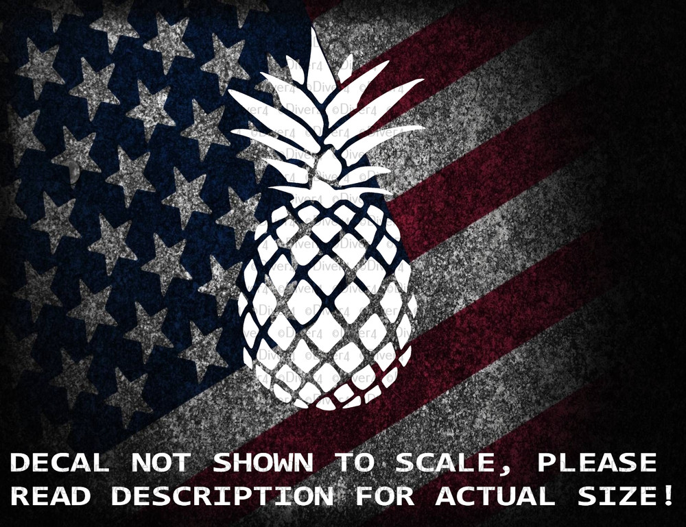 Pineapple Die Cut Vinyl Car Truck Van Window Decal Sticker US Seller