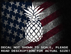 Pineapple Die Cut Vinyl Car Truck Van Window Decal Sticker US Seller