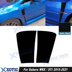 Side Fender Upper Air Vent Overlay Vinyl Sticker For WRX STI 2015-21 Matte Black