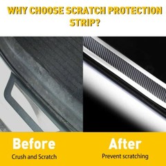 Car Accessories Carbon Fiber Vinyl Car Door Sill Scuff Plate Sticker Protector