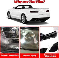 For 2014-2021 Jeep Grand Cherokee Smoked Taillight Vinyl Tint Film Overlay Decal