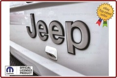 Jeep Gladiator tailgate 3D RAISED emblem overlay decal brushed aluminum FK3Q3