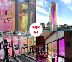 Red Magic Chameleon Rainbow Wrap Window Film Glass Sticker Decal PVC Tint PET AX