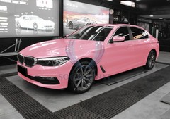 Premium Super Gloss Metallic Cherry Blossom Pink Vinyl Car Wrap Sticker Decal