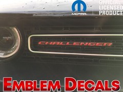 Dodge Challenger Grill Emblem Decal 2015 2016 2017 2018 2019 2020 2021 2022 2023