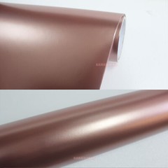 50FT Whole Car Wrap Pearl Metal Matte Chrome Vinyl Sticker Rose Gold Stretch US