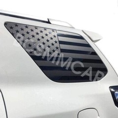 Car Rear Window Both Side American Flag Sticker Fit For Toyota 4RUNNER 2003-2009