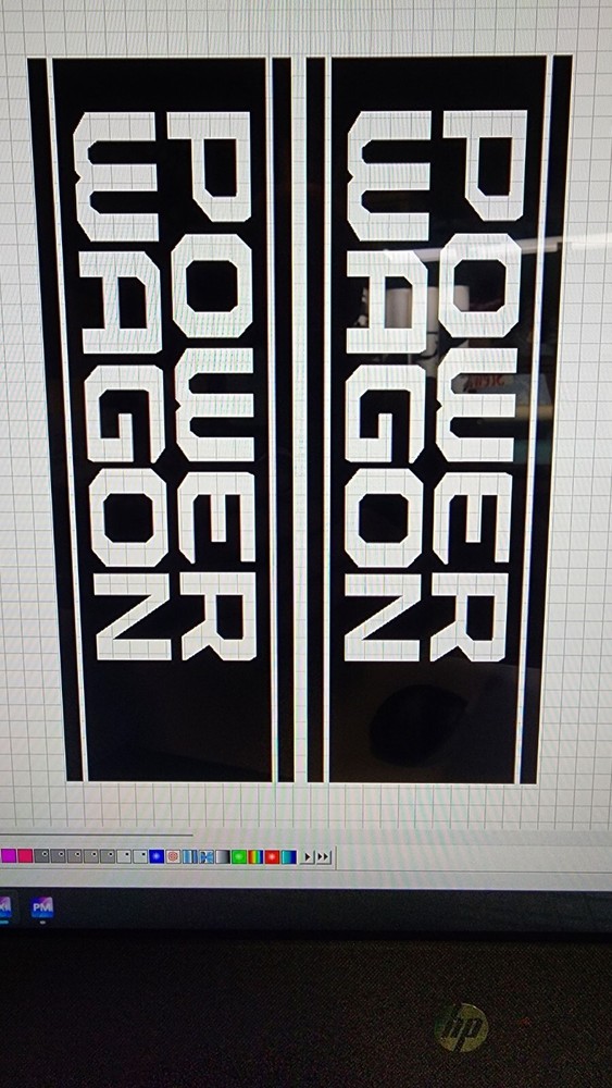 Bedstripes Vinyl compatible with Dodge Ram Power Wagon TRUCK both sides .
