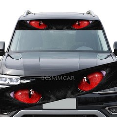 Windshield Banner Vinyl Decal For Car Front Window Cat Eye Graphic Decor Sticker