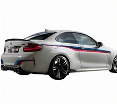 Graphics Tricolor Stripe Side Sticker For BMW M Performance Rear Bumper Decals