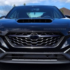 Fits 2022-2024 Subaru WRX Smoke Decals Tint Emblem Overlay Vinyl Front and Rear
