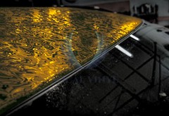 PET Damascus Steel Forged Carbon Fiber Bond Gold Car Vinyl Wrap Decal Sticker