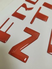 RED letters fits NISSAN FRONTIER 2022 23 logo front hood grille insert