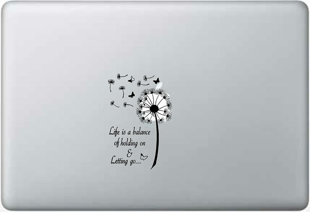 Beautiful Butterfly Dandelion Flowers for car truck laptop decal sticker 8″