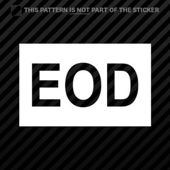 (2x) Explosive Ordnance Group Sticker Self Adhesive Vinyl eod