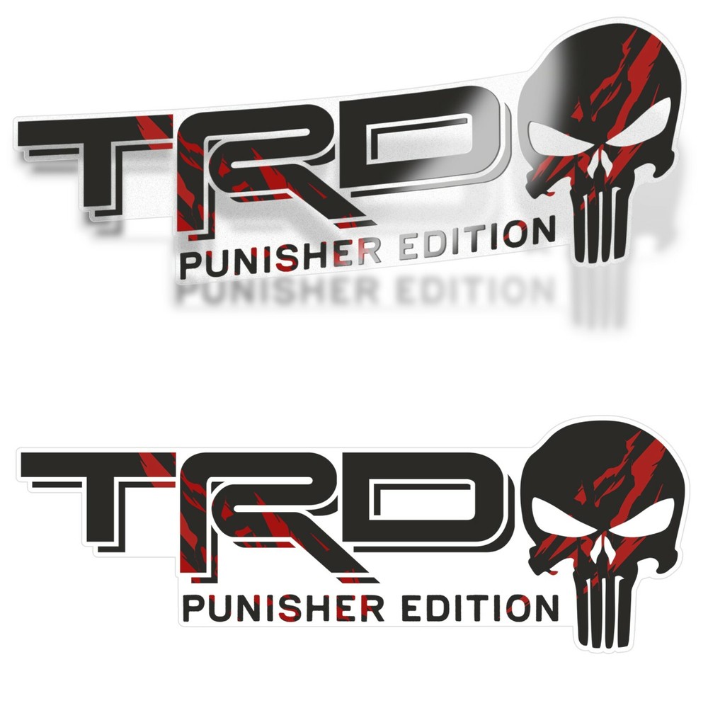 TRD Decals for Tacoma 4×4 Racing Development Offroad Sticker Punisher Edition