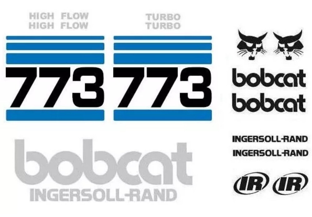 (ORIGINAL LOOK) BOBCAT 773 FULL DECAL STICKER SET KIT SKID STEER free shipping