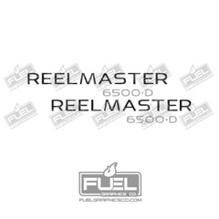 Toro Reelmaster 6500D Premium Vinyl Decal 2-Pack – 18.25″ wide x 3″ tall