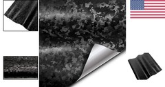 Automotive Vinyl Wrap Roll 1ft x 5ft Black Satin Finish for DIY Projects