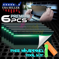 PET Super Metallic Vinyl Wrap For GMC Bowtie Emblem Overlay Sheet Decal