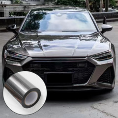 Tungsten Steel Gray Vinyl Wrap 5FTx50FT Liquid Metallic Satin Brushed Steel Grey