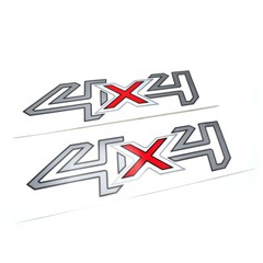 Bedside Sticker Decal 4×4 Silver Trim Silver For Ford Ranger Mc 2015 2018