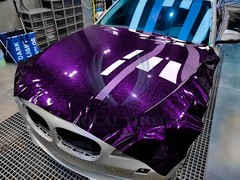 ESSMO PET Marble Forged Gloss Carbon Fiber Royal Purple Vehicle Vinyl Wrap Decal