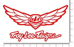 TLD Troy Lee Designs Wings Die Cut 10″ Team Sticker Motocross Decal