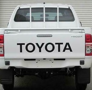TOYOTA BLACK TAILGATE 5 x 31″ Decal Vinyl Stickers truck bed TUNDRA TACOMA