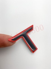 BLACK Red letters compatible with TOYOTA TUNDRA 2022 23 logo Front insert