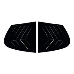 Black Side Rear Window Louvers Shutter Vent Cover For BMW 1Series E87 2005-2011