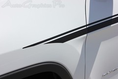 3M Vinyl Graphics Stripes Upper Door CHIEF Decals fits 2014-2023 Jeep Cherokee