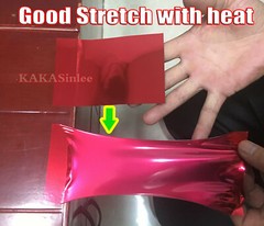 65FT Stretch Full SUV Car Wrap Red Mirror Chrome Metal Vinyl Sheet Sticker US