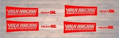 JDM Japan Rays Engineering VOLK Racing TE37 Wheel Rim decals sticker 8pcs