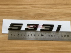 Gloss Black 3D ABS Letters Trunk 533i Emblem Rear Badge for BMW 2017-2022 533i