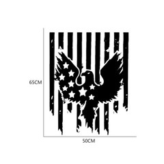 American Flag Bird Sticker Vinyl Decal for Car Truck Hood Body Side Door Decor