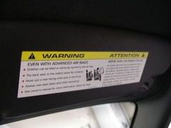 Mini Cooper S BMW Sun visor warning label Cover-up plain decals 2011-25 blackout