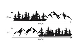 Graphics Forest Mountain Sticker For Caravan Trailer Adventures Car Side Decals