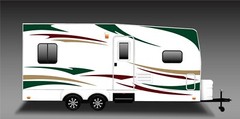 RV, Trailer Hauler, Camper, Motor-home Large Decals/Graphics Kits 24-k
