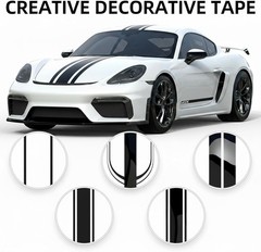 Gloss Black Vinyl Wrap for Chrome Delete, 1 Inch x 30ft Automotive Grade Self…
