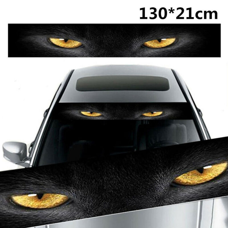Car Front Windshield Sunshade Stickers Terrorist Decor Vinyl Sticker 130*21 cm