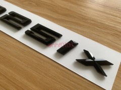 Gloss Black 3D ABS Letters Trunk 325ix Emblem Rear Badge for BMW 2017-2022 325ix