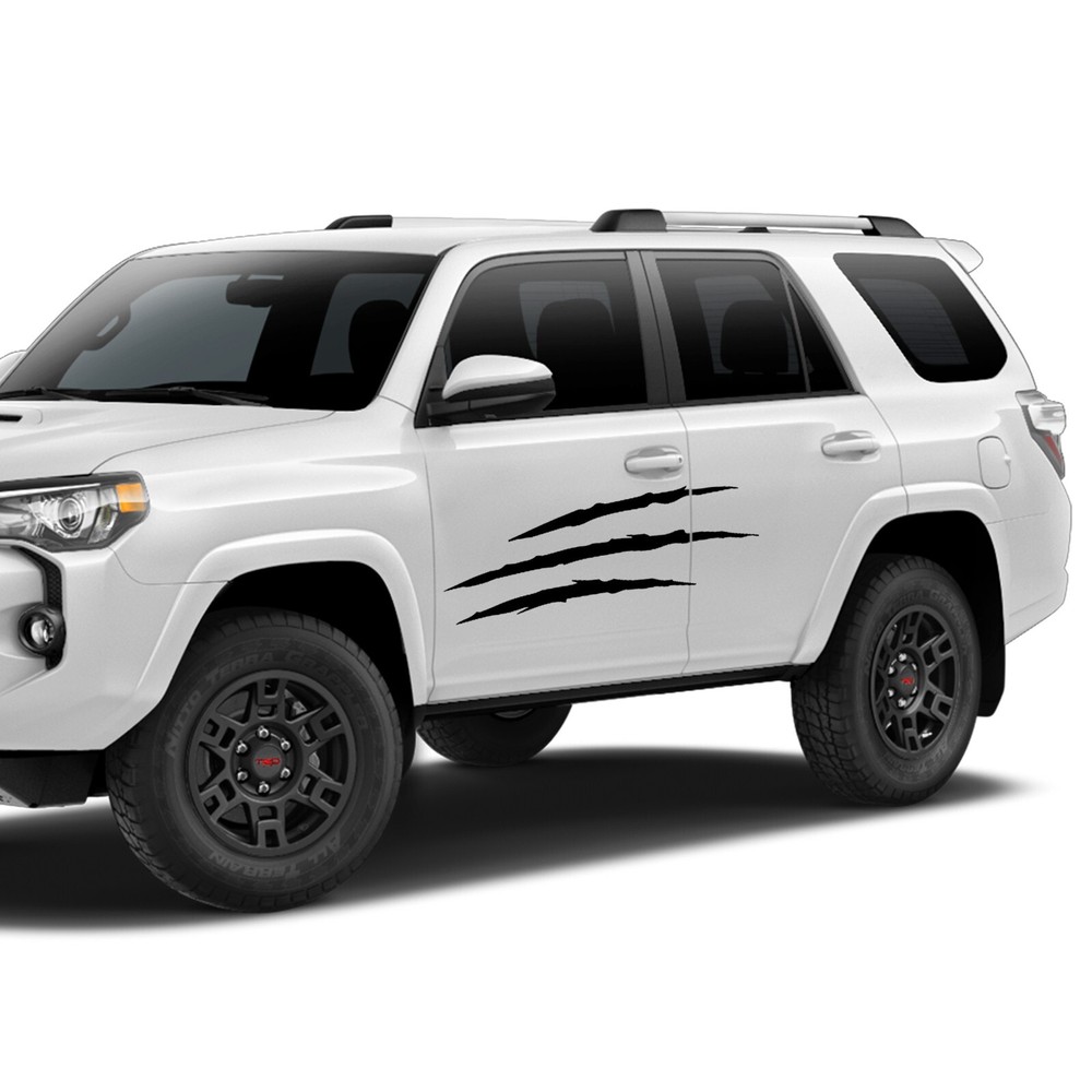 Side door scratchers graphics stickers decal compatible with Toyota 4Runner