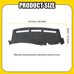 Gray Dash Cover Mat Dashboard Pad for Chevy Silverado 1500 2500 Tahoe 01-06 1-5X