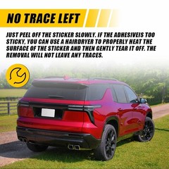 4PCS Front Fender & Rear Bumper Vinyl Tint Decals For 2024-2025 Chevy Traverse