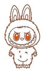 Labubu Vinyl Decal Sticker Funny You Choose Size And Color