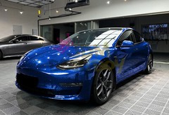 PET Squadron Carbon Fiber Gloss Royal Blue Car Vehicle Vinyl Wrap Decal Sheet