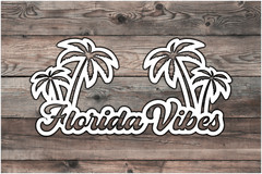 Florida Vibes Decal Sticker Vinyl Graphics – 6.5 x 3.1 inch
