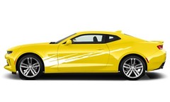 Diagonal mud splash graphics stickers decal compatible with Chevrolet Camaro
