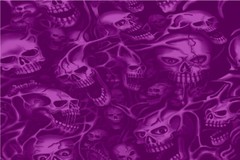 Violet Ghost Skulls Graphic Decal Vinyl Bike Motorcycle Car Wrap 24×36 Seamless